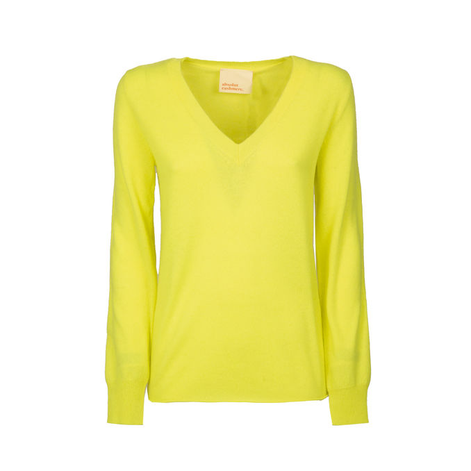 PULL ARIELLE Donna Jaune Fluo