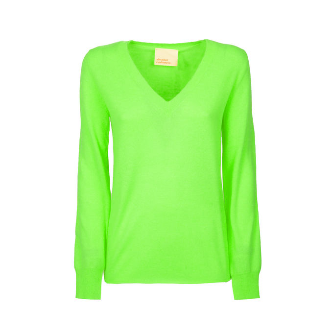 PULL ARIELLE Donna Vert Fluo 
