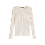 PULL BASCHI IN FILATO CORDONETTO Donna Avorio PULL BASCHI IN FILATO CORDONETTO Donna Avorio