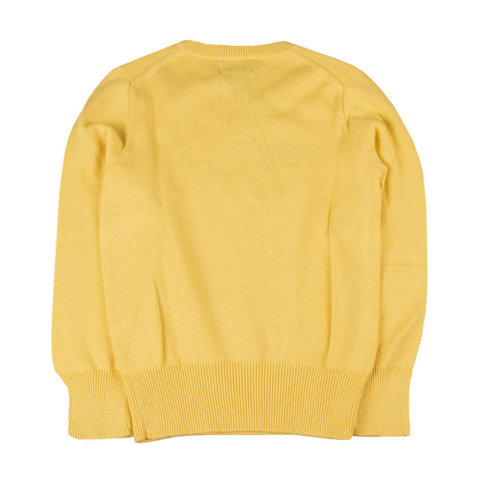 PULL CON SCOLLO A V Bimbo Fall Yellow