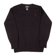 PULL CON SCOLLO A V Bimbo Navy  PULL CON SCOLLO A V Bimbo Navy