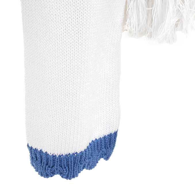 PULL CROPPED CON FRANGE Donna Bianco