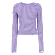 PULL DESTROYED LUREX Donna Violet Tulle PULL DESTROYED LUREX Donna Violet Tulle