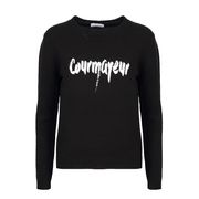 PULL GIROCOLLO COURMAYEUR IN LANA E CASHMERE Donna Nero PULL GIROCOLLO COURMAYEUR IN LANA E CASHMERE Donna Nero