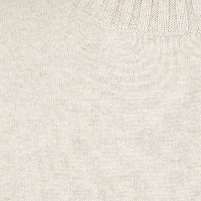 PULL GIROCOLLO IN CASHMERE Uomo Stucco