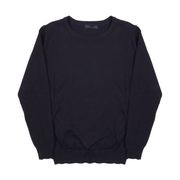 PULL GIROCOLLO IN COTONE E CASHMERE Bambino Blu navy PULL GIROCOLLO IN COTONE E CASHMERE Bambino Blu navy