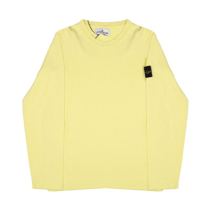 PULL GIROCOLLO IN COTONE Kids Limone