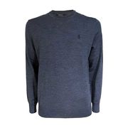 PULL GIROCOLLO IN LANA MERINO Uomo Avio melange PULL GIROCOLLO IN LANA MERINO Uomo Avio melange