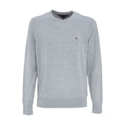 PULL GIROCOLLO IN LANA MERINO Uomo Light Grey PULL GIROCOLLO IN LANA MERINO Uomo Light Grey