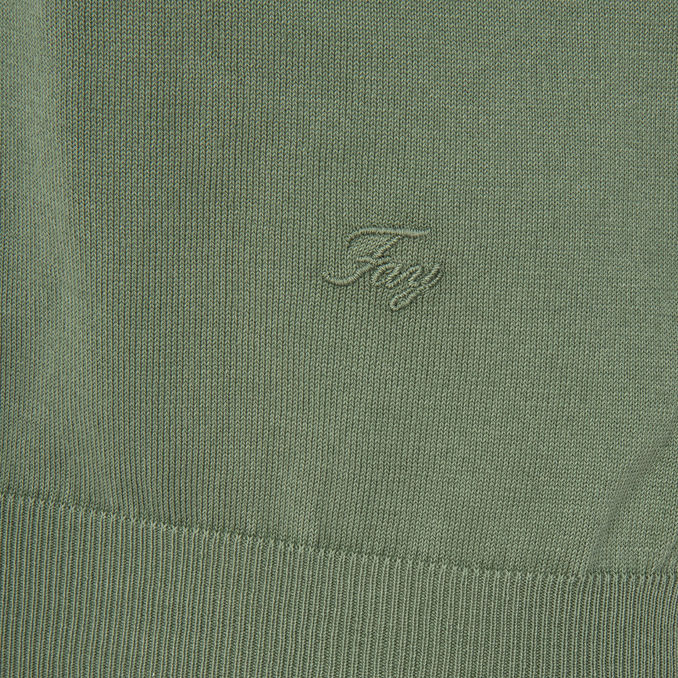 PULL GIROCOLLO TINTO IN CAPO Uomo Salvia