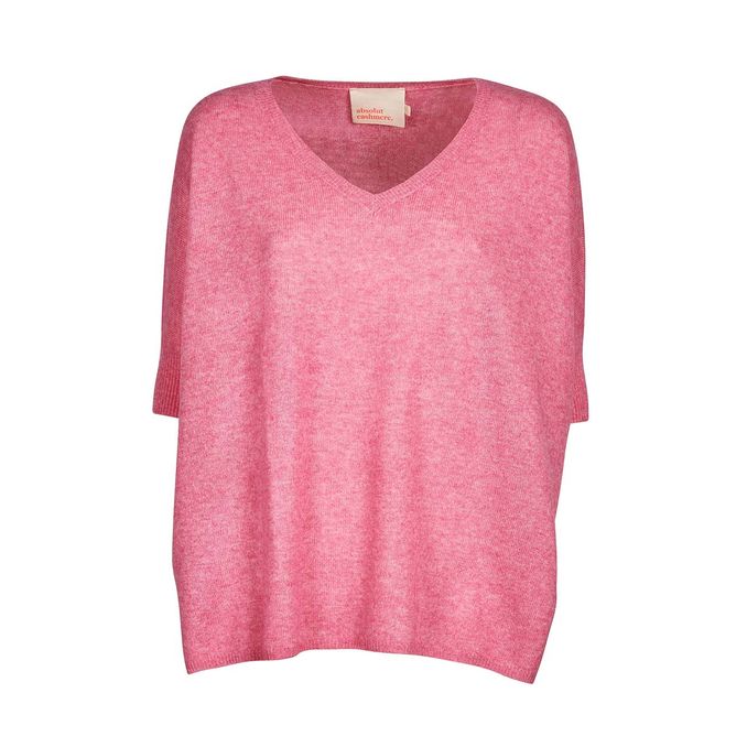 PULL KATE CON SCOLLO A V Donna Ballerine Rosa