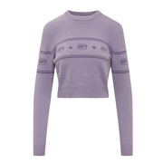PULL KNITWEAR MAXILOGO Donna Violet Tulle PULL KNITWEAR MAXILOGO Donna Violet Tulle
