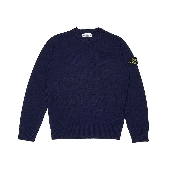 PULL LAMBSWOOL GIROCOLLO Kids Blu Marine