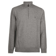 PULL MEZZA ZIP IN LANA Uomo Fawn Grey Heather PULL MEZZA ZIP IN LANA Uomo Fawn Grey Heather