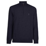 PULL MEZZA ZIP IN LANA Uomo Hunter Navy PULL MEZZA ZIP IN LANA Uomo Hunter Navy