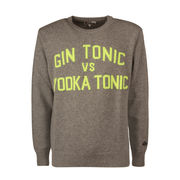 PULL OVER GIN TONIC VS VODKA TONIC Uomo Grigio PULL OVER GIN TONIC VS VODKA TONIC Uomo Grigio