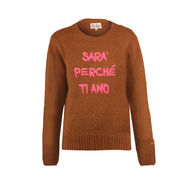 PULL OVER SARÀ PERCHÉ TI AMO Donna Marrone PULL OVER SARÀ PERCHÉ TI AMO Donna Marrone