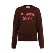PULL OVER TE L'AVEVO DETTO Donna Marrone PULL OVER TE L'AVEVO DETTO Donna Marrone