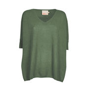 PULL PONCHO ASTRID Donna Kaki  PULL PONCHO ASTRID Donna Kaki