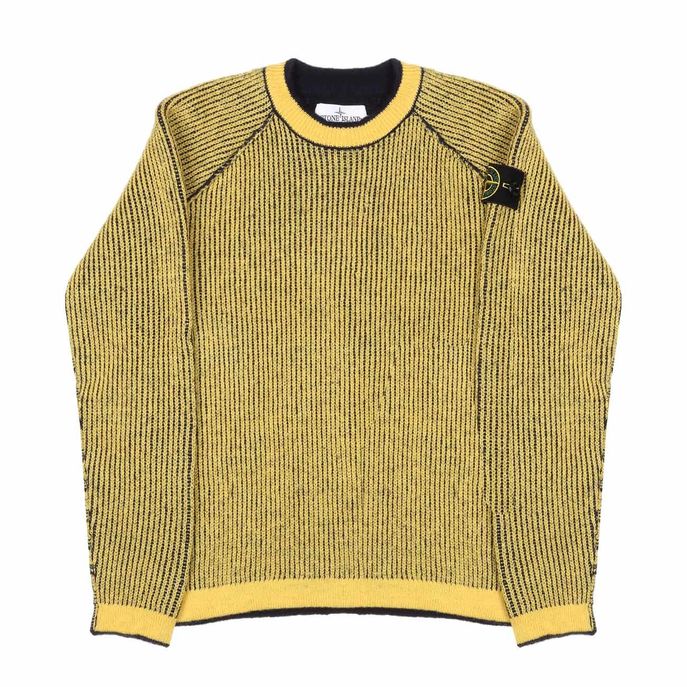 PULL REVERSIBILE IN LANA A COSTE Kids Blu Giallo