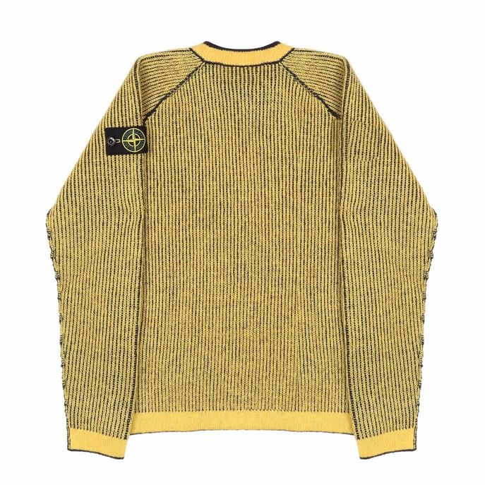 PULL REVERSIBILE IN LANA A COSTE Kids Blu Giallo