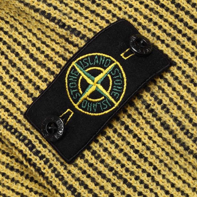 PULL REVERSIBILE IN LANA A COSTE Kids Blu Giallo