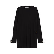 PULL RUMBA MISTO LANA CASHMERE Donna Black PULL RUMBA MISTO LANA CASHMERE Donna Black