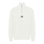 PULLOVER 1/2 ZIP IN LANA STRETCH Uomo Ecru PULLOVER 1/2 ZIP IN LANA STRETCH Uomo Ecru