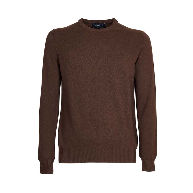 PULLOVER EGON BASIC MISTO LANA Uomo Moca