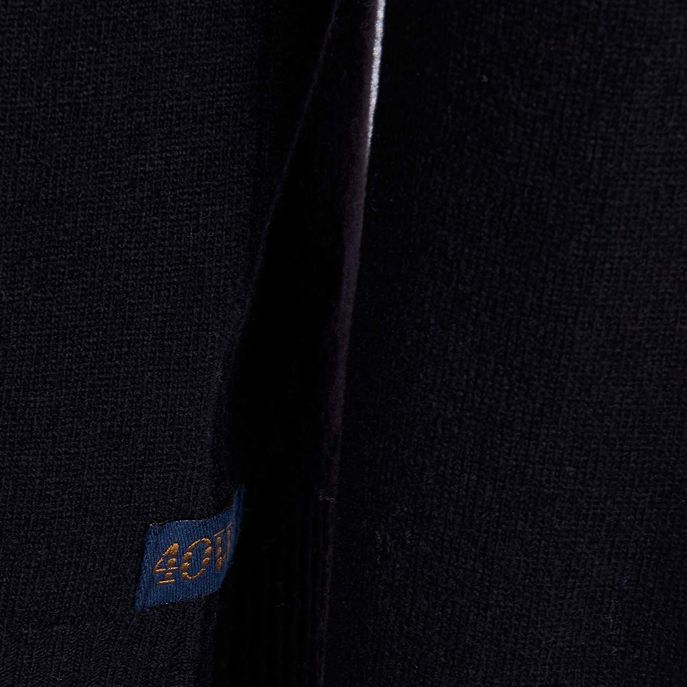 PULLOVER EGON GIROCOLLO IN MISTO LANA Uomo Nero