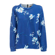 PULLOVER FIORATO CON ZIP PULLOVER FIORATO CON ZIP