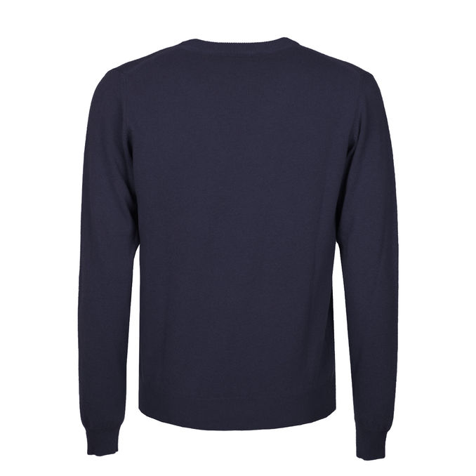 PULLOVER GIROCOLLO Unisex Bleu Navy Melange