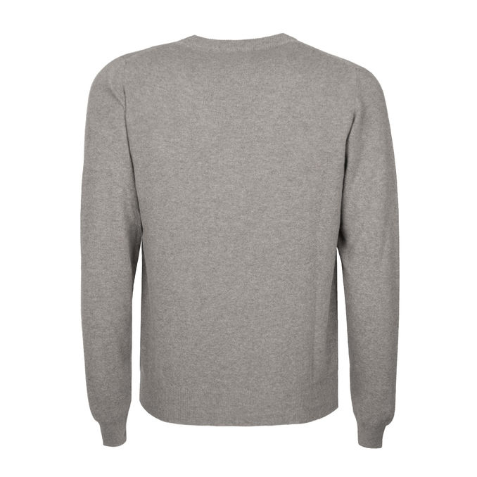 PULLOVER GIROCOLLO Unisex Cenere Melange