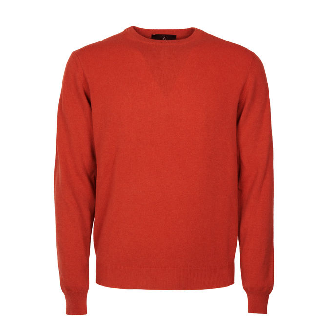 PULLOVER GIROCOLLO Unisex Rosso Melange