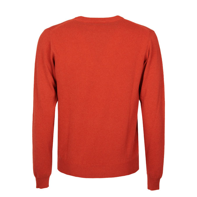PULLOVER GIROCOLLO Unisex Rosso Melange