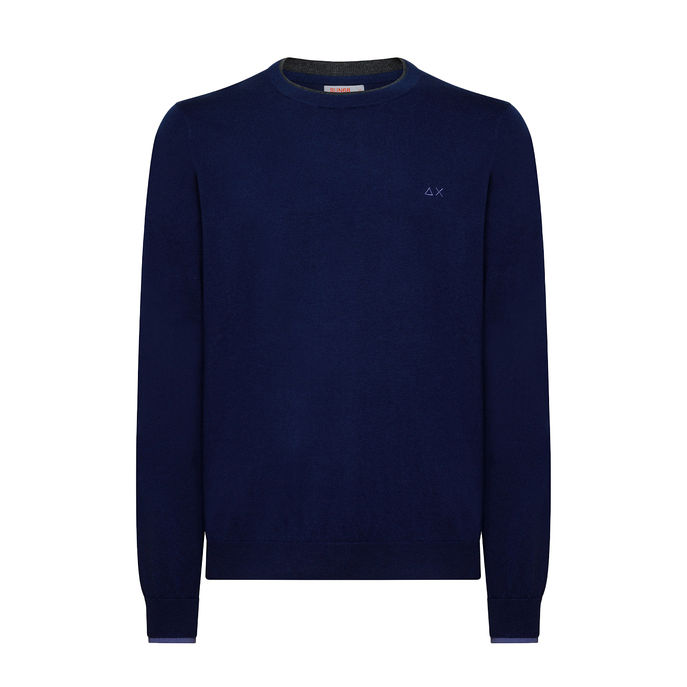 PULLOVER GIROCOLLO Uomo Blue Profondo