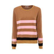 PULLOVER ILFORD A RIGHE IN LUREX Donna Cammello Rosa PULLOVER ILFORD A RIGHE IN LUREX Donna Cammello Rosa