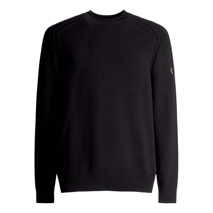PULLOVER IN COTONE TECH Uomo Nero
