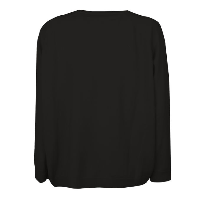 PULLOVER IN LANA E CASHMERE Donna Nero
