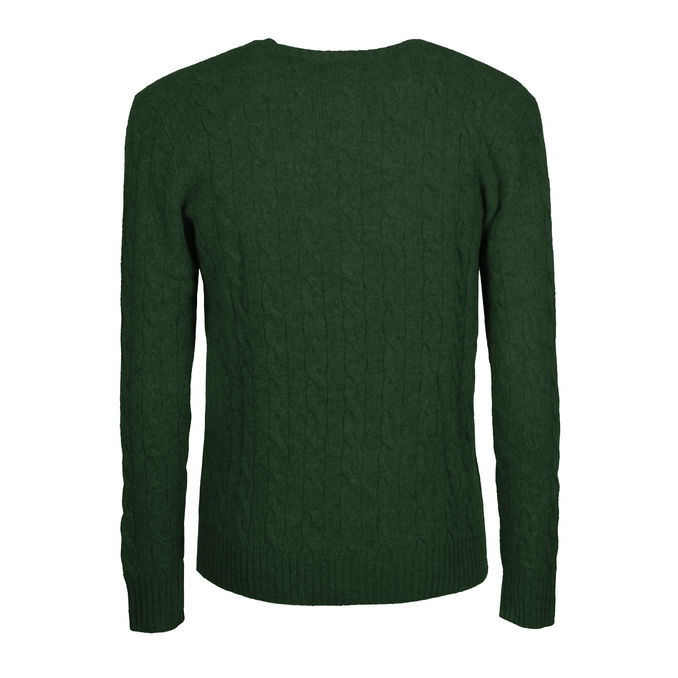 PULLOVER IN LANA E CASHMERE Uomo Hunt Club Green