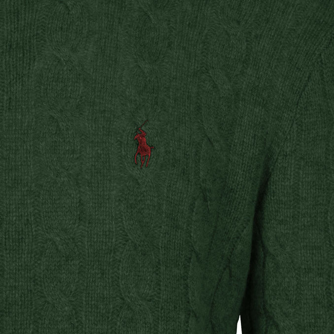 PULLOVER IN LANA E CASHMERE Uomo Hunt Club Green