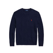 PULLOVER IN LANA E CASHMERE Uomo Hunter Navy PULLOVER IN LANA E CASHMERE Uomo Hunter Navy