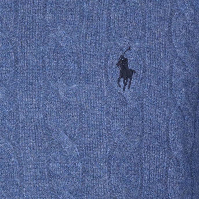 PULLOVER IN LANA E CASHMERE Uomo Twilight Blue