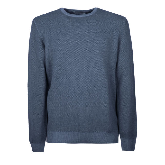 PULLOVER IN LANA Uomo Blu