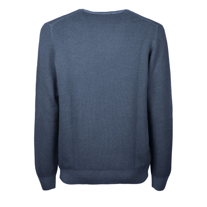 PULLOVER IN LANA Uomo Blu