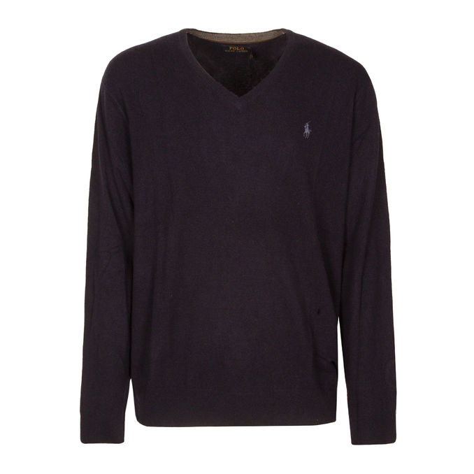 PULLOVER IN LANA Uomo Hunter Navy