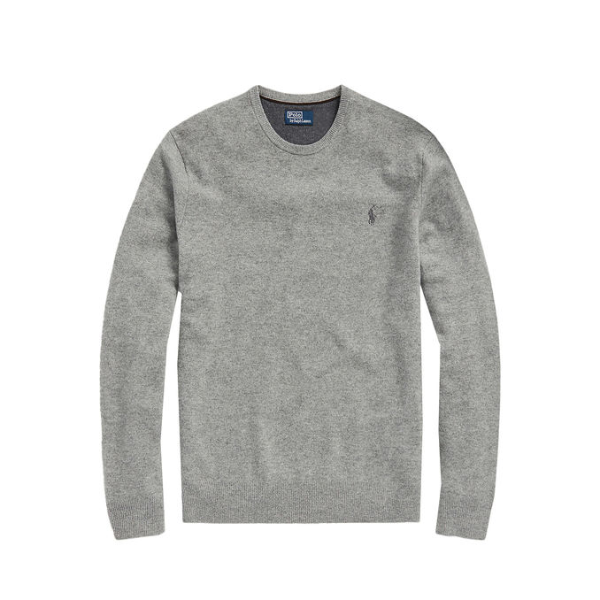PULLOVER LAMBSWOOL Uomo Fawn Grey Heather