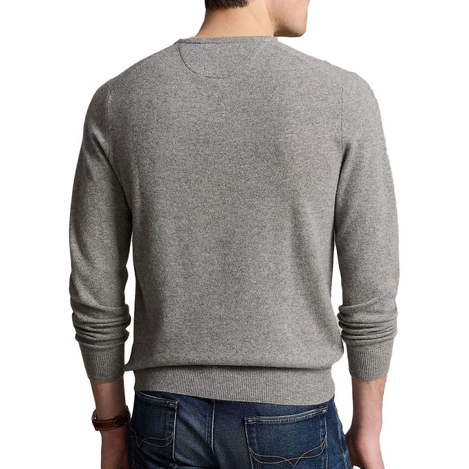 PULLOVER LAMBSWOOL Uomo Fawn Grey Heather