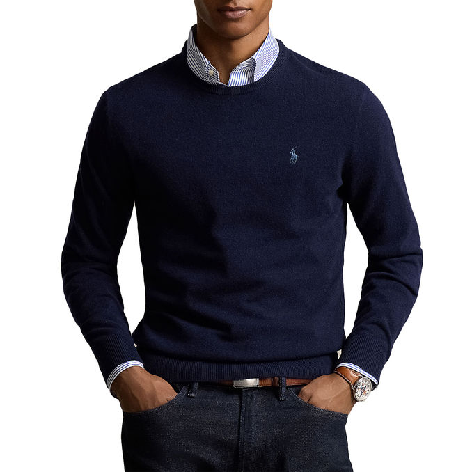 PULLOVER LAMBSWOOL Uomo Hunter Navy