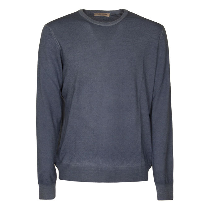 PULLOVER MERINOS Uomo Denim
